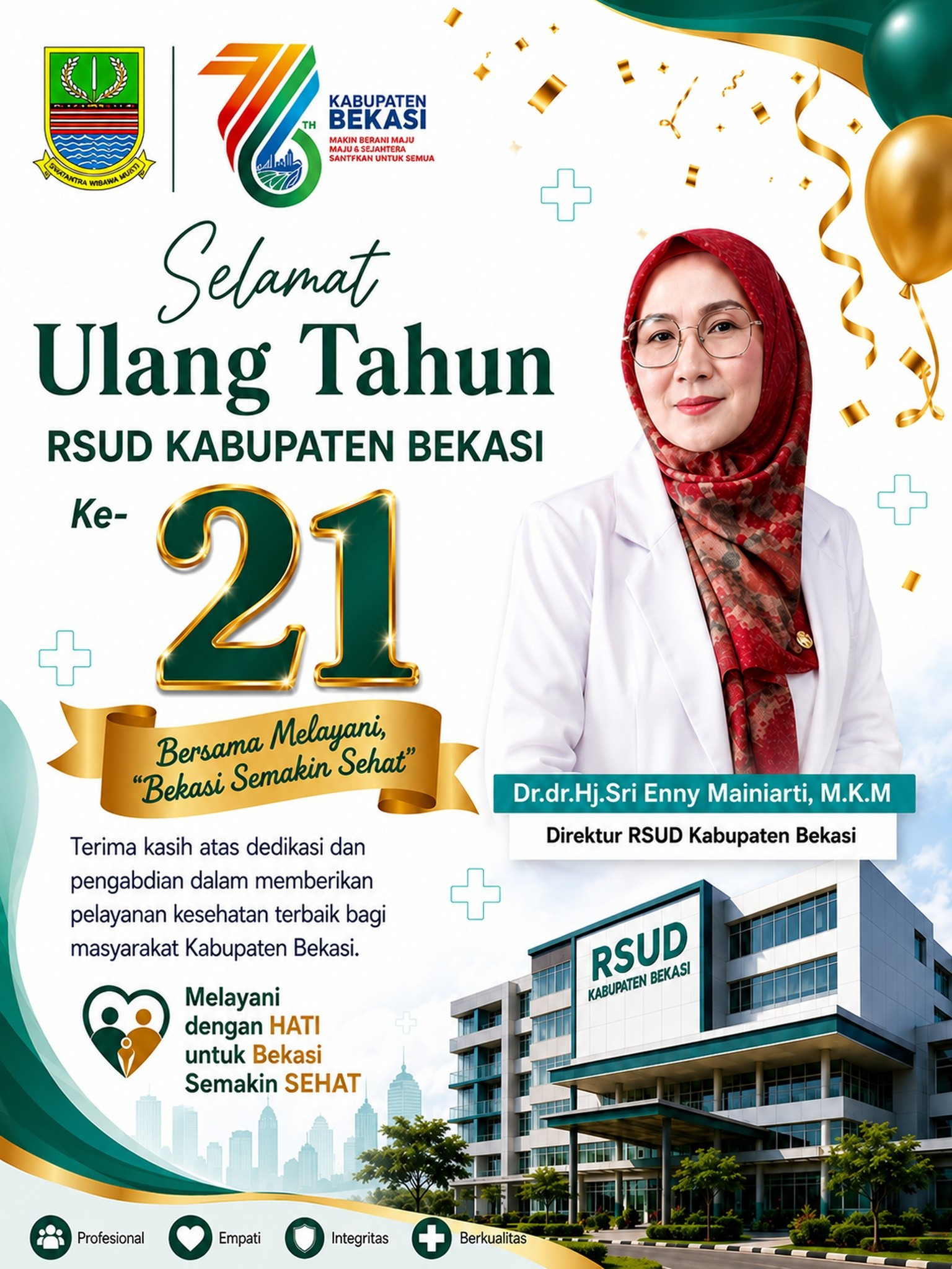 Selamat Ulang Tahun Kabupaten Bekasi