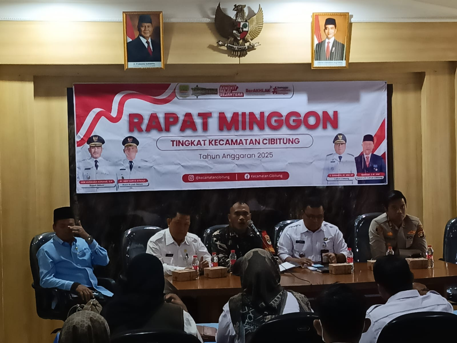 Rapat Minggon Cibitung Bahas Koperasi Merah Putih, Ketertiban Wilayah, dan Edukasi Kesehatan