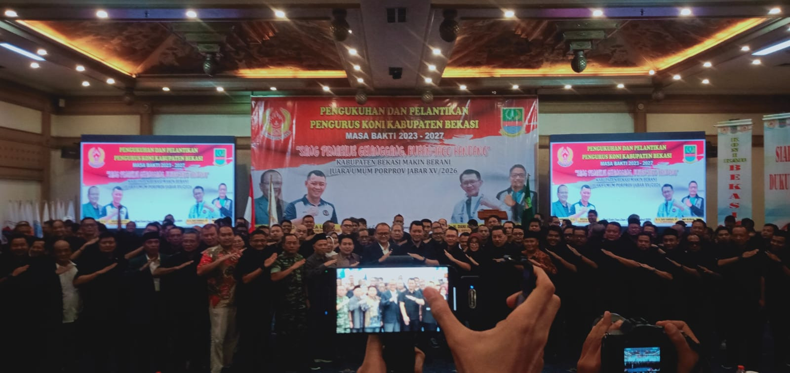 160 Pengurus KONI Kabupaten Bekasi Dikukuhkan: Targetkan Juara Umum Porprov Jabar XV 2026