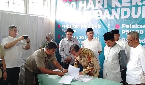 Bupati Bandung Resmikan Serah Terima PSU 10 Perumahan, Tekankan Kewajiban Pengembang dan Pemeliharaan oleh Pemerintah