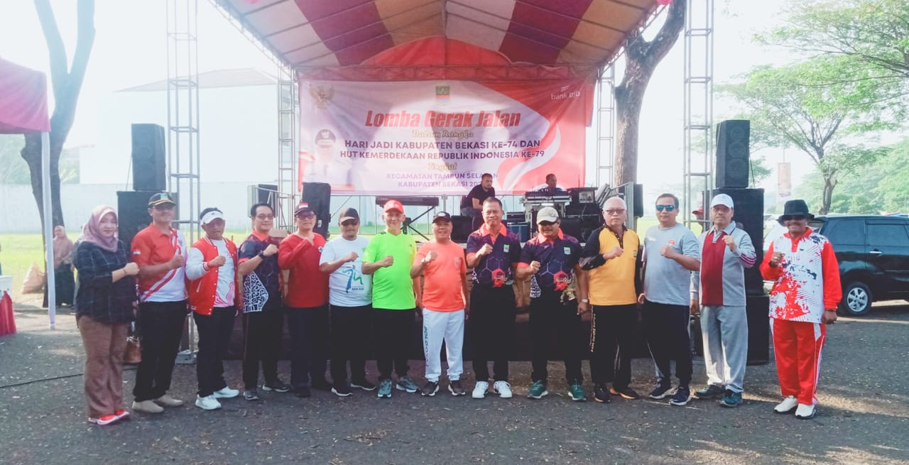 Lomba Gerak Jalan Kec. Tambun Selatan, Meriahkan Hari Jadi Kab. Bekasi ke-74 dan HUT RI ke-79