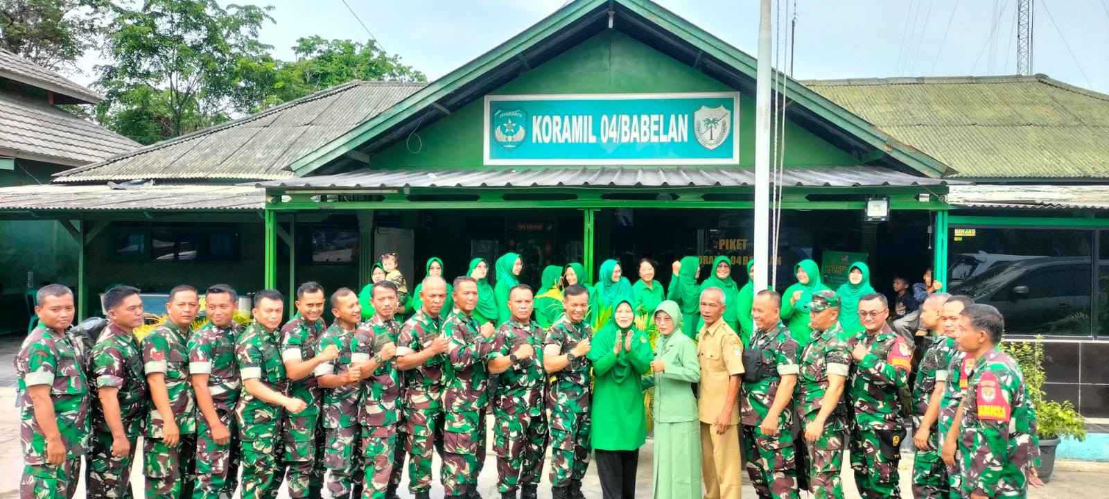 Sebanyak 8 Personil Koramil 04/Babelan Naik Pangkat, 1 Orang Purna Tugas