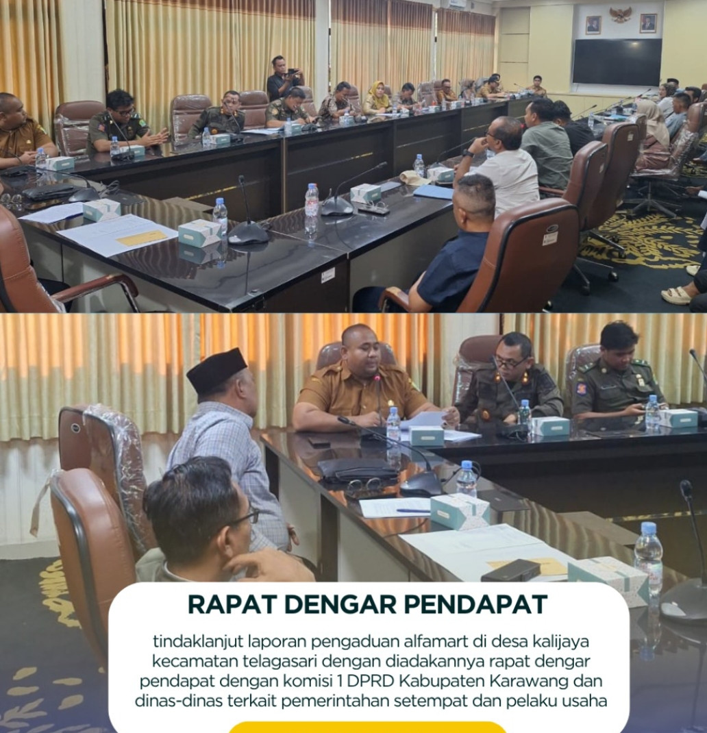 Komisi I DPRD Karawang Turun Tangan, Aduan Warga Soal Alfamart di Kalijaya Ditindaklanjuti Melalui Rapat Dengar Pendapat