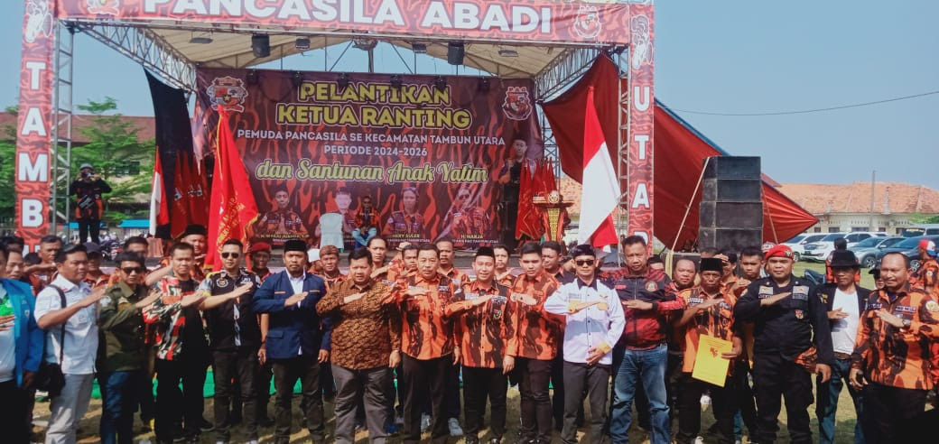 Pengurus Ranting PP se-Kecamatan Tambun Utara Resmi Dilantik