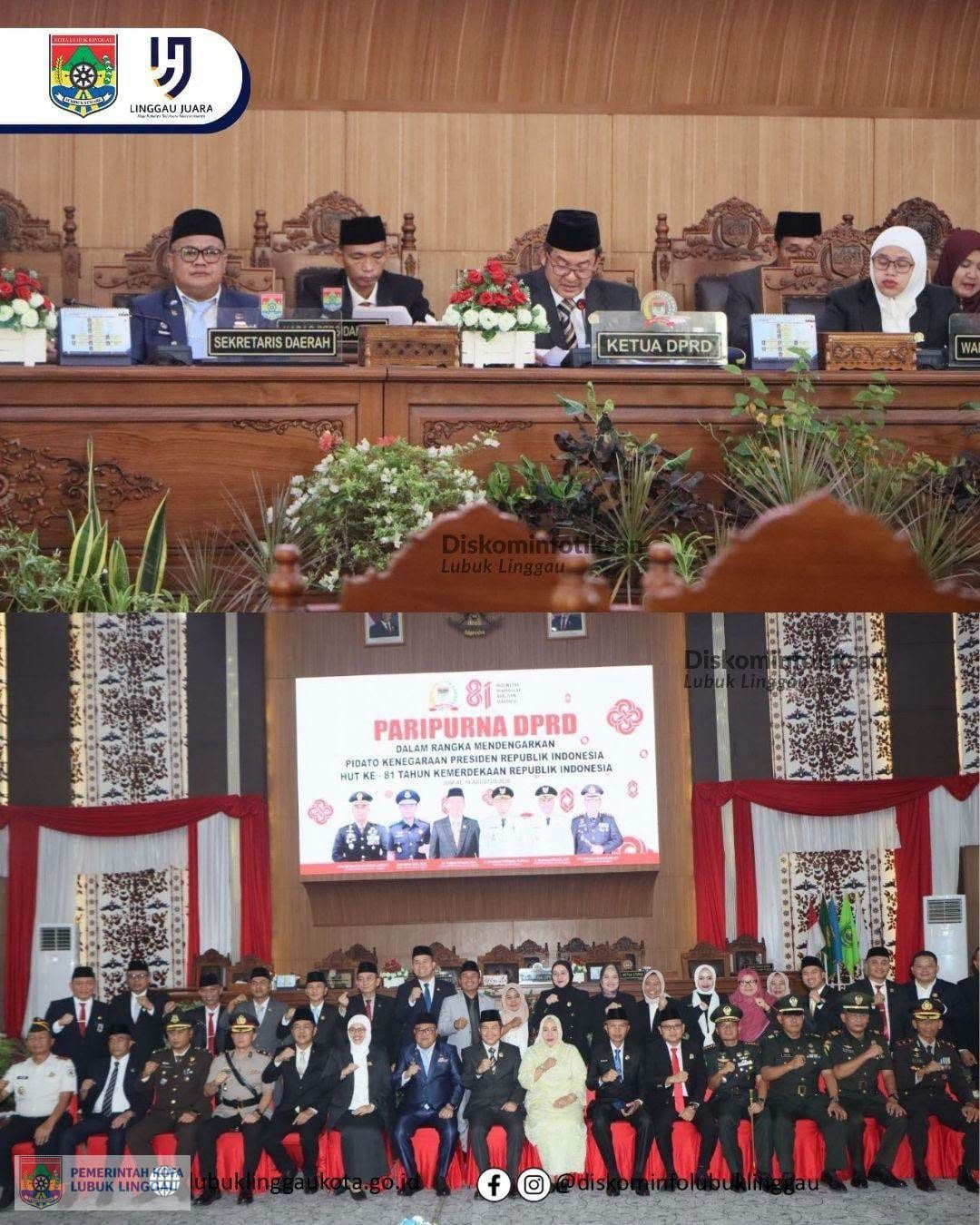 Jajaran Pemkot Lubuk Linggau Simak Pidato Kenegaraan Presiden, Teguhkan Komitmen Dukung Arah Pembangunan Nasional