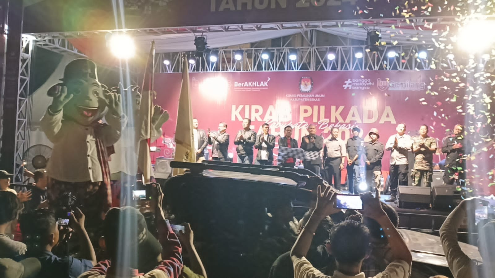 KPUD Kab. Bekasi Gelar Kirab Pilkada 2024