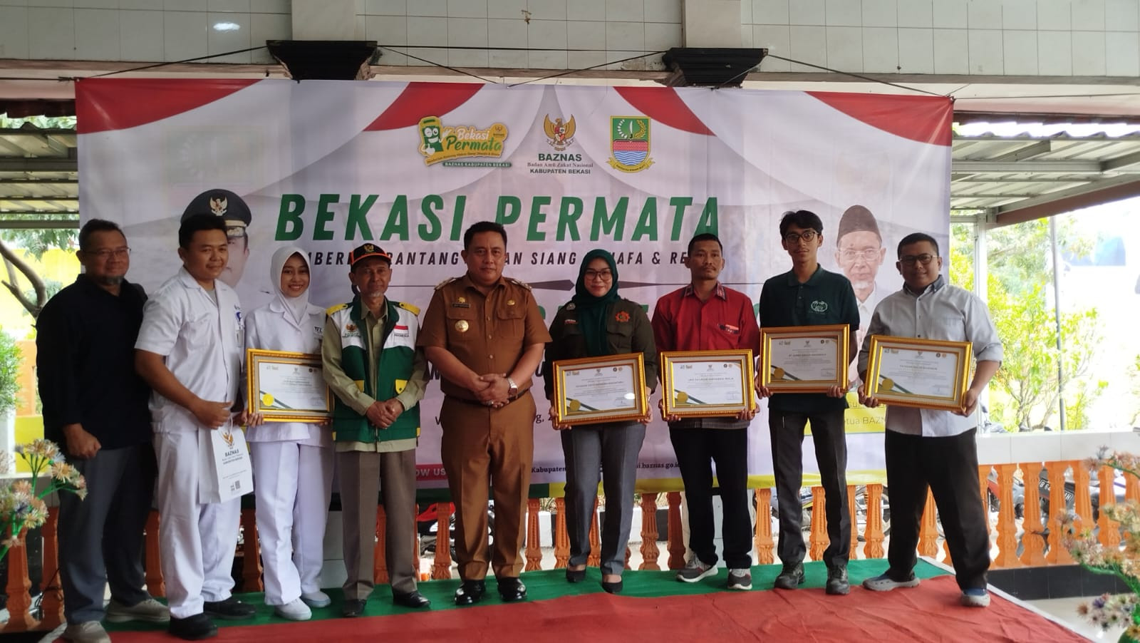 Baznas Luncurkan Program Bekasi Permata dan Bekasi Bening ke-11 di Desa Wanajaya