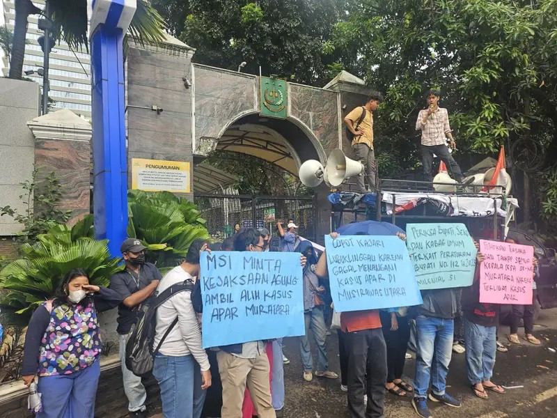Diduga Ada Kejanggalan Kasus APAR Muratara, MSI Kepung Kejagung dan Desak Pengusutan Aktor Intelektual