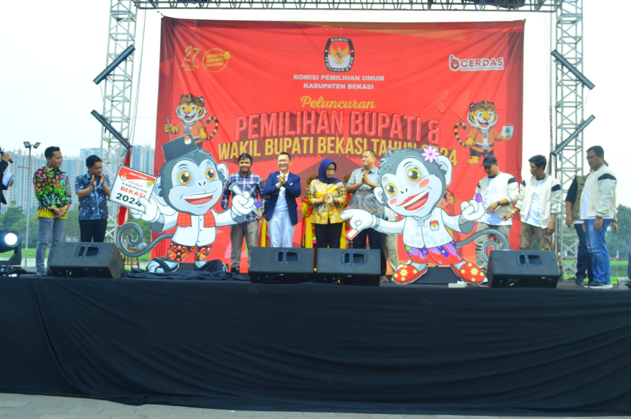 KPU Kab. Bekasi Luncurkan Maskot dan Jingle Pilkada Bupati-Wakil Bupati Tahun 2024