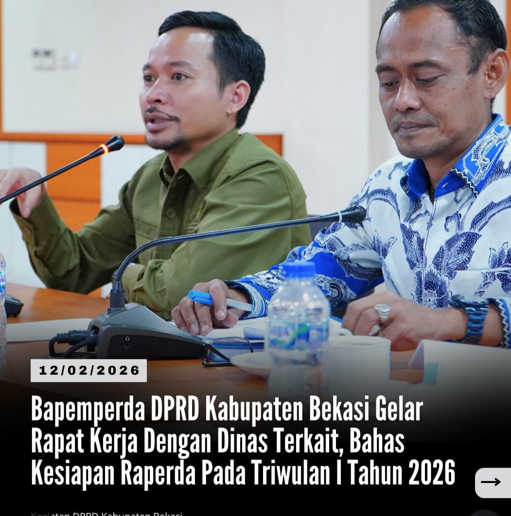 Perkuat Kualitas Legislasi, Bapemperda DPRD Kabupaten Bekasi Matangkan Kesiapan Raperda Triwulan I Tahun 2026