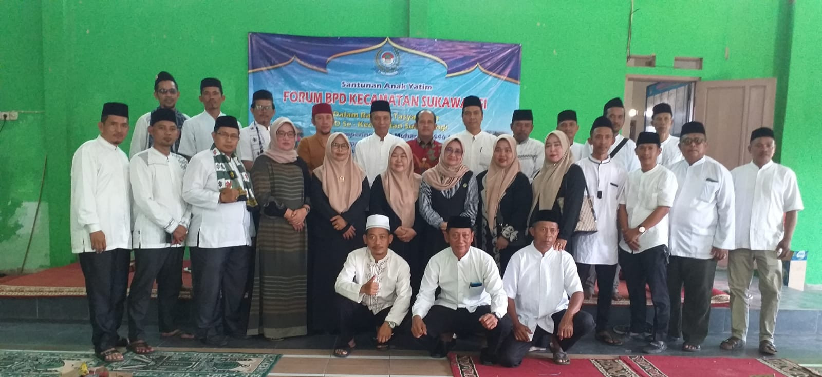 Perpanjangan Masa Jabatan, F-BPD Kecamatan Sukawangi Gelar Tasyakuran dan Santunan Yatim