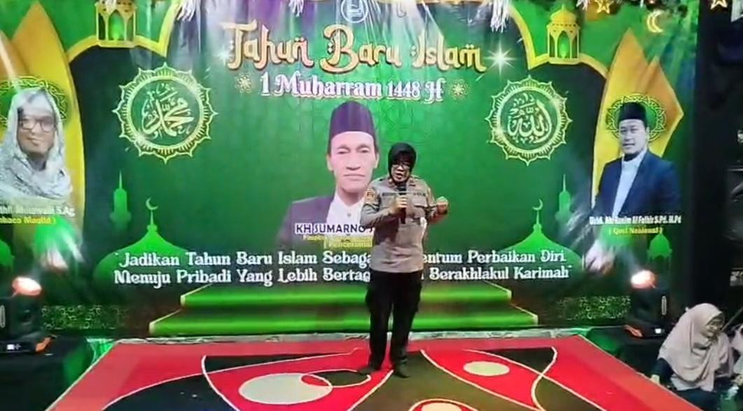 Kapolsek Tambun Selatan Hadiri Peringatan Tahun Baru Islam 1448 H, Ajak Warga Perkuat Kepedulian Kamtibmas