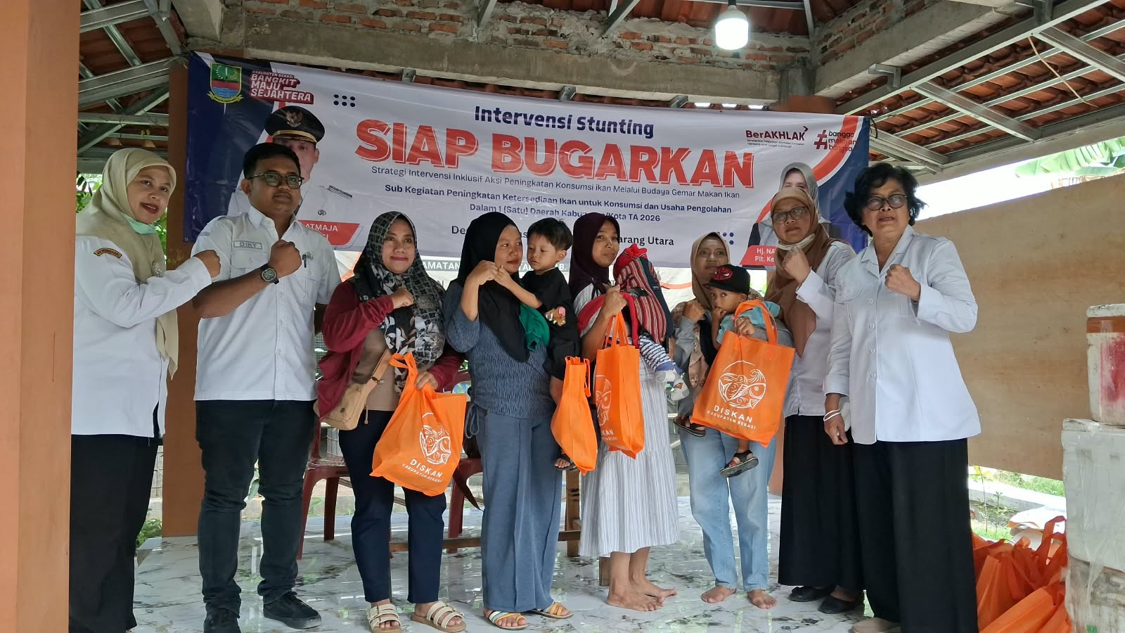 Program SIAP BUGARKAN Dinas Perikanan Kabupaten Bekasi Sasar 100 Warga Karang Asih, Dorong Penurunan Stunting