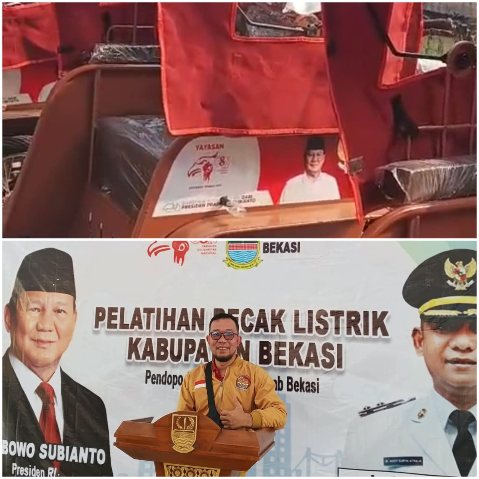 200 Tukang Becak Bekasi Bersiap Beralih ke Armada Listrik, Penghasilan Diharap Ikut Meningkat