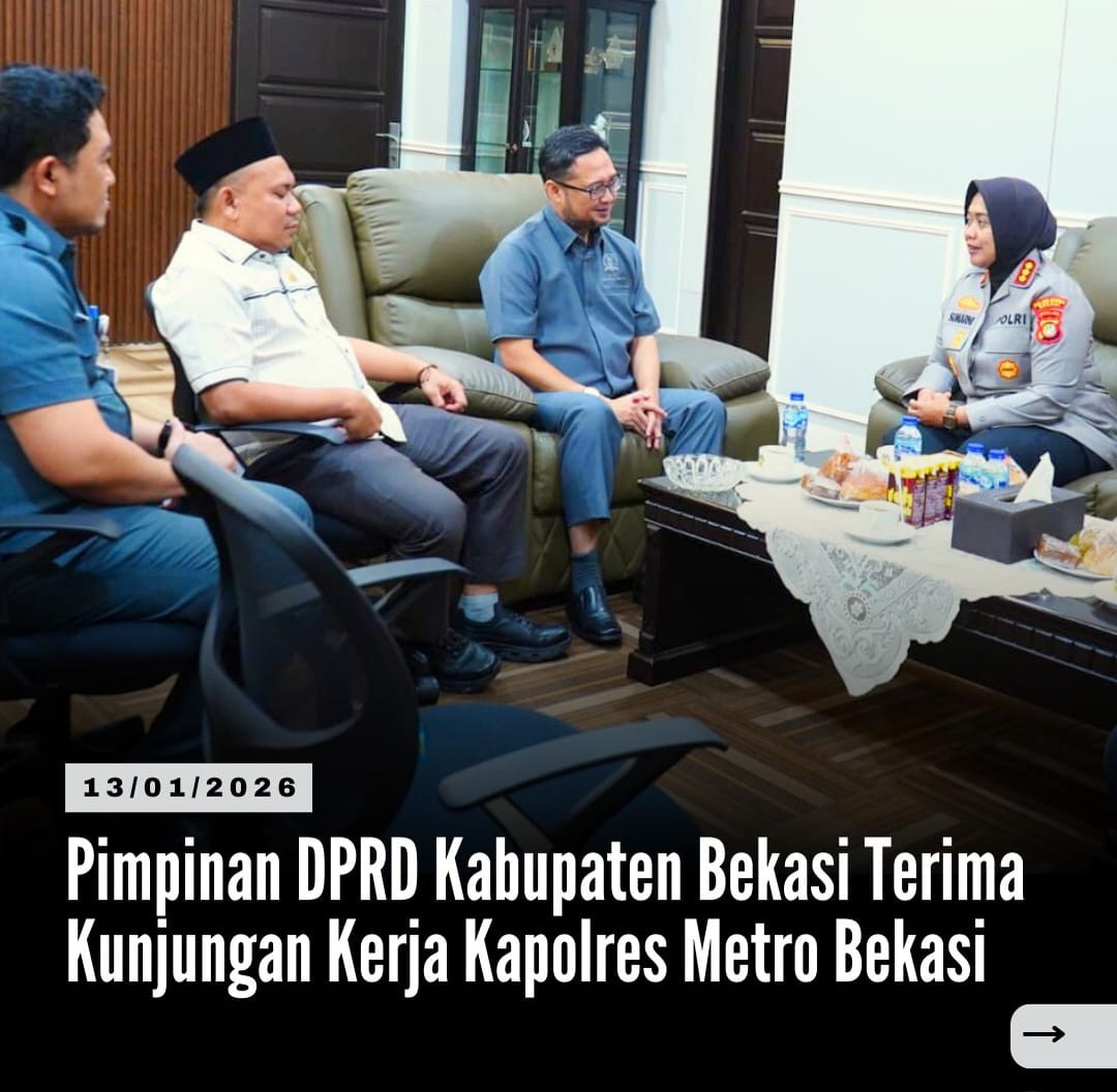 Perkuat Sinergi Kamtibmas, Pimpinan DPRD Kabupaten Bekasi Terima Kunjungan Kapolres Metro Bekasi
