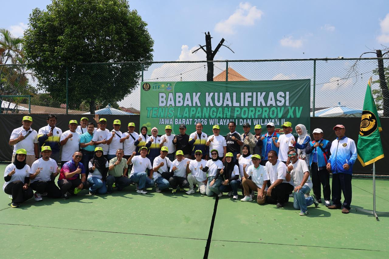 Wawali Abdul Harris Bobihoe Resmi Buka Kualifikasi Porprov XV Jabar Cabor Tenis di Kota Bekasi