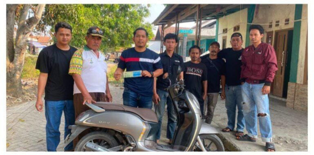 Korban Calo Kerja Bernapas Lega, Motor Scoopy yang Sempat Digelapkan Berhasil Ditemukan Polsek Sukatani