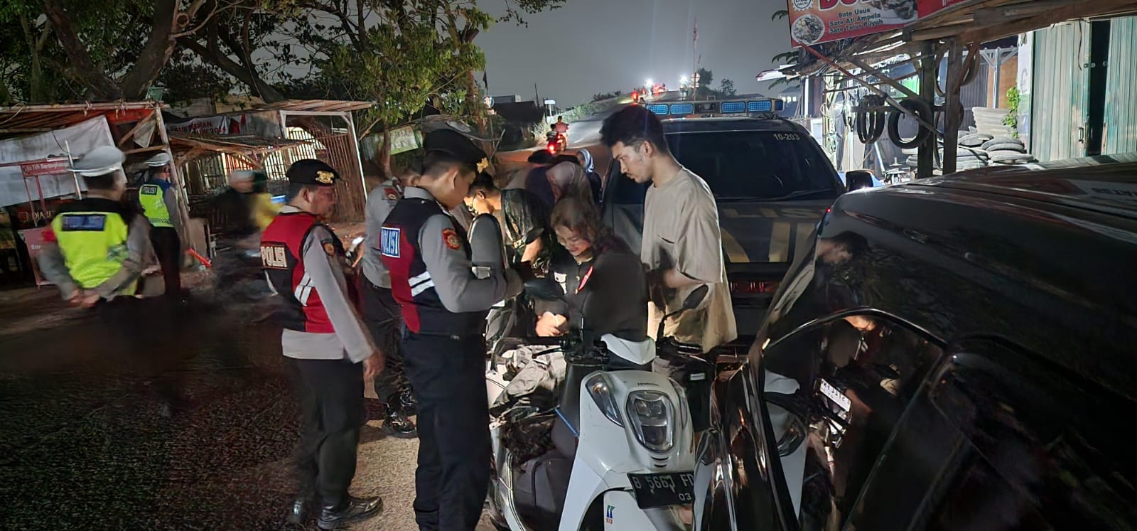 Gelar OKJ dan Patroli Biru, Polsek Cikbar Periksa 50 Kendaraan