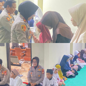 Polsek Tambun Selatan Gelar Jumat Berbagi, Santuni 50 Anak Yatim