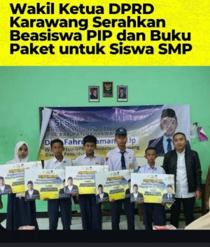 58 Siswa SMP Negeri 7 Karawang Barat Terima PIP, Dian Fahrud Jaman Tegaskan Pendidikan sebagai Investasi Masa Depan