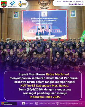 HUT ke-83, Musi Rawas Mantapkan Arah Pembangunan Menuju Indonesia Emas 2045