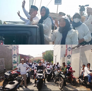Pawai Kampanye Munan Haji Bantir Nomor Urut 5 Diwarnai Antusiasme Pendukung