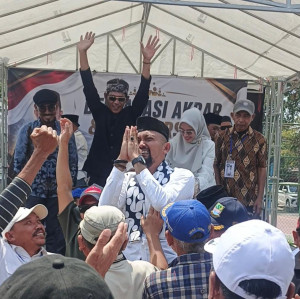 Gelar Deklarasi Akbar dan Doa Bersama di Sumberjaya, Dukungan ke H. Dulloh Syafe’i Menguat