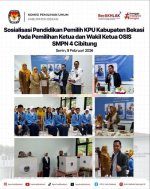 SMPN 4 Cibitung Tegaskan Spirit Demokrasi dalam Pemilihan OSIS Angkatan ke-15 Periode 2026–2027