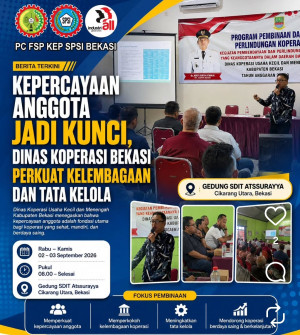 Dinas Koperasi Kabupaten Bekasi Perkuat Tata Kelola dan Kapasitas Pengurus Koperasi