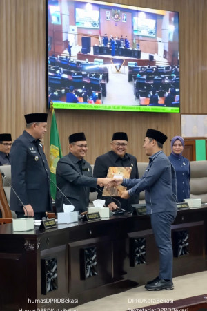 DPRD Kota Bekasi Sahkan Raperda Penyertaan Modal BUMD, Perkuat Sinergi Eksekutif dan Legislatif