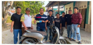 Korban Calo Kerja Bernapas Lega, Motor Scoopy yang Sempat Digelapkan Berhasil Ditemukan Polsek Sukatani