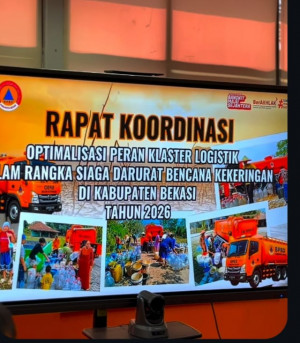 Hadapi Ancaman Kekeringan 2026, BPBD Kabupaten Bekasi Perkuat Klaster Logistik dan Distribusi Air Bersih